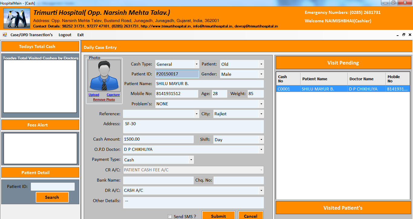 hospital management system software opd system